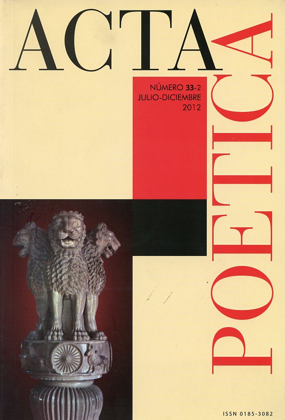 Acta Poética No. 33-2 julio-diciembre 2012