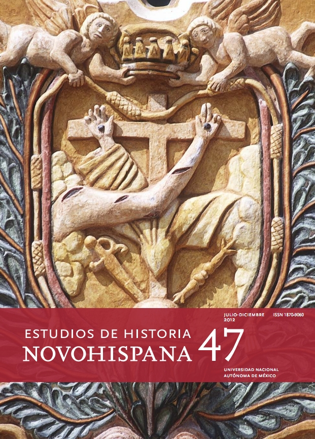 Estudios de Historia Novohispana vol. 47 julio-diciembre 2012