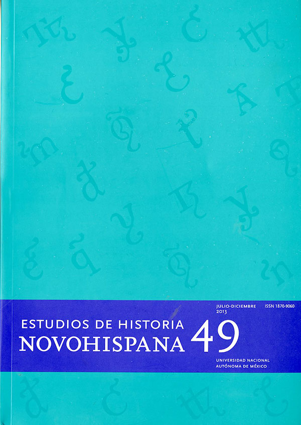 Estudios de Historia Novohispana vol. 49 julio-diciembre 2013