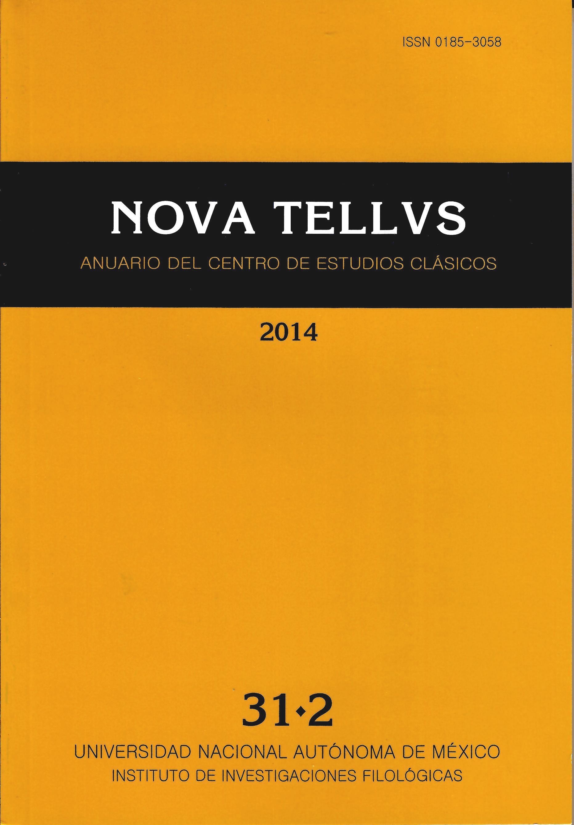 Nova tellvs No. 31-2. Anuario del Centro de Estudios Clásicos