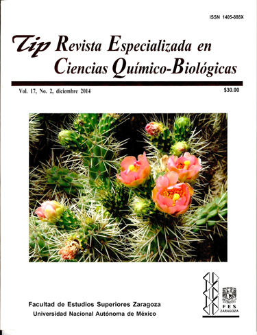 Tip Revista Especializada en Ciencias Quimico-Biológicas Vol.17, No.2, diciembre 2014