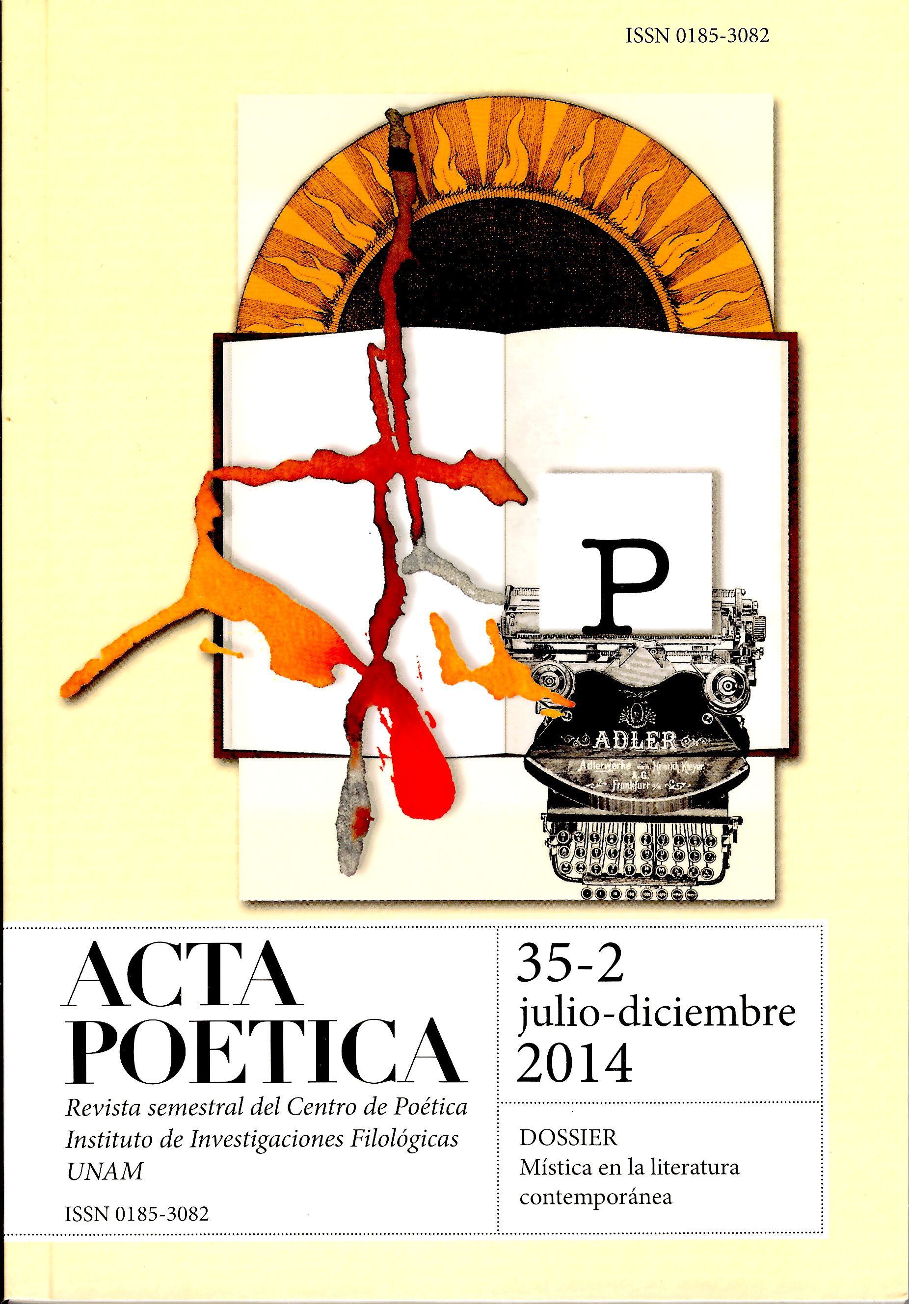 Acta Poetica Núm. 35-2 julio-diciembre 2014