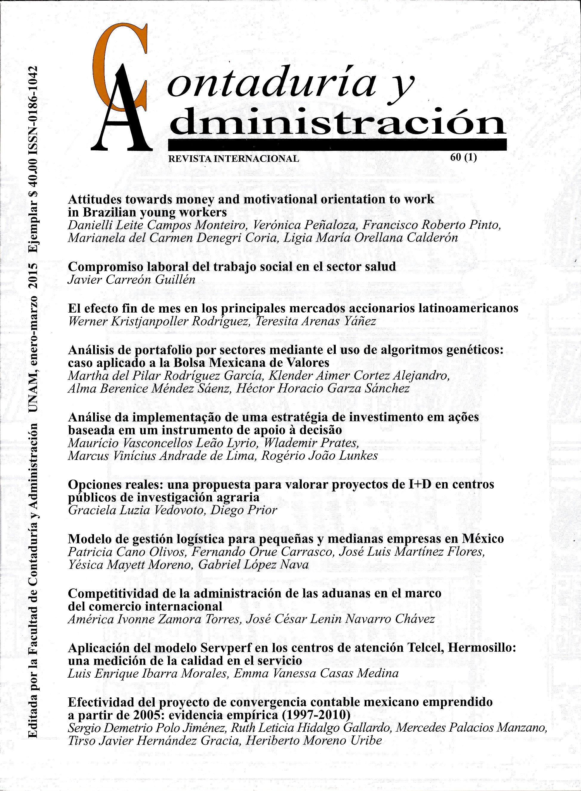 Contaduría y Administración Vol.60 núm.4