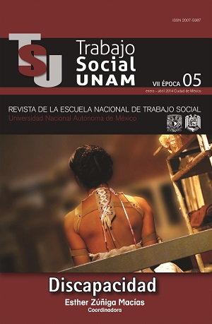 Trabajo Social UNAM VII Época num.5 enero-abril 2014 Discapacidad