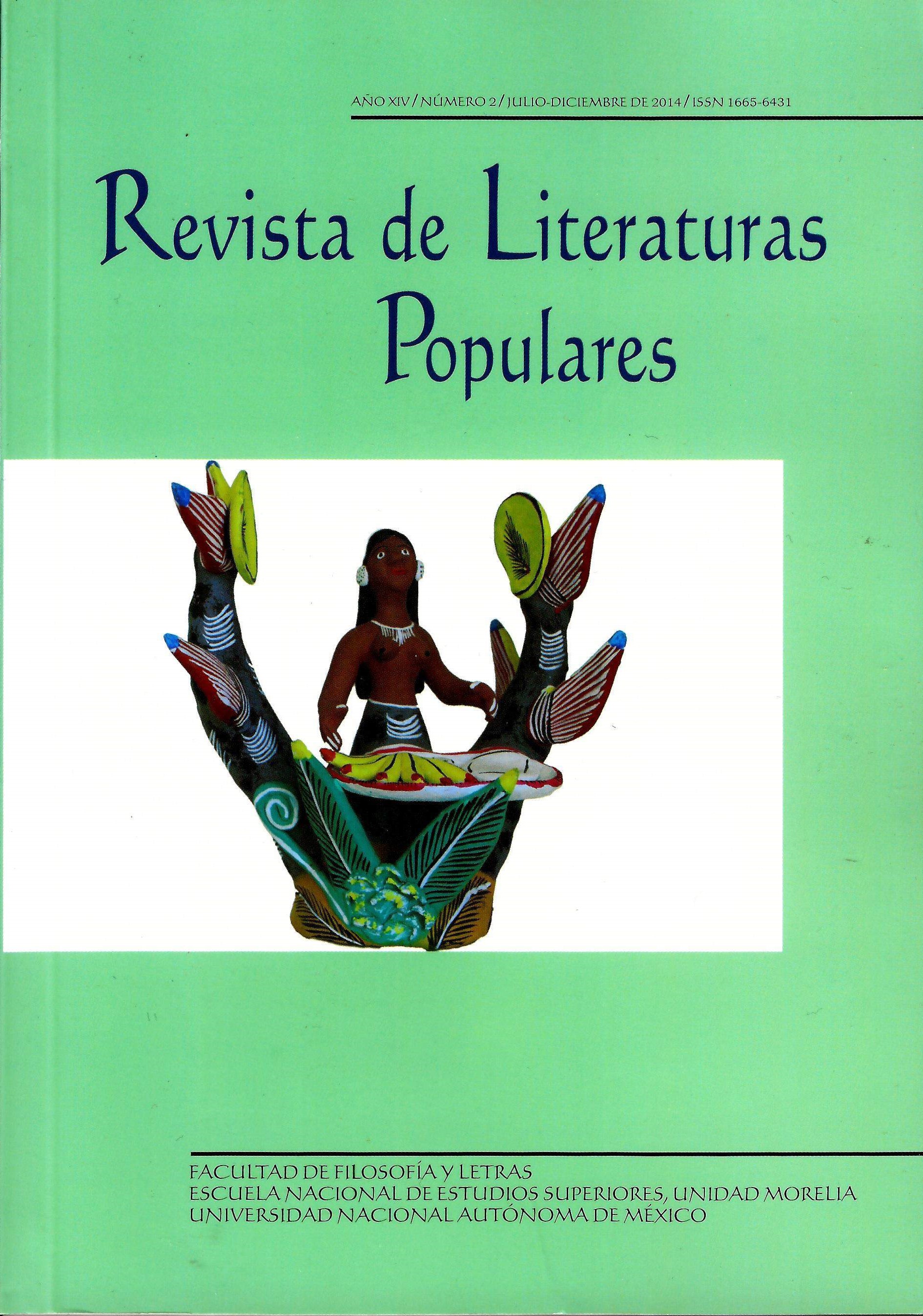 Revista de literaturas populares, año XIV número2 julio-diciembre de 2014