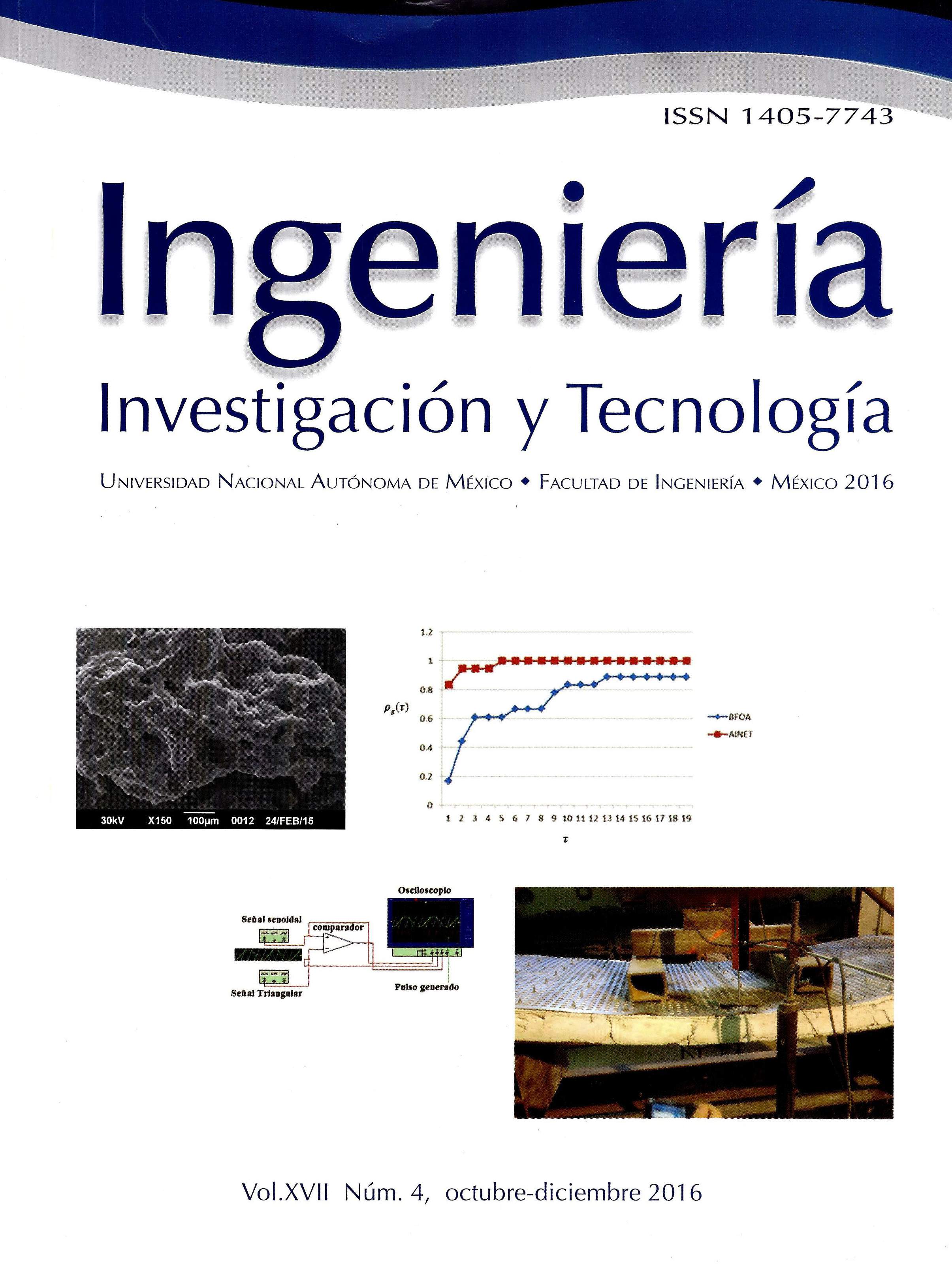 Revista Ingeniería Investigación y Tecnología vol. XVII, núm. 4, oct-dic 2016