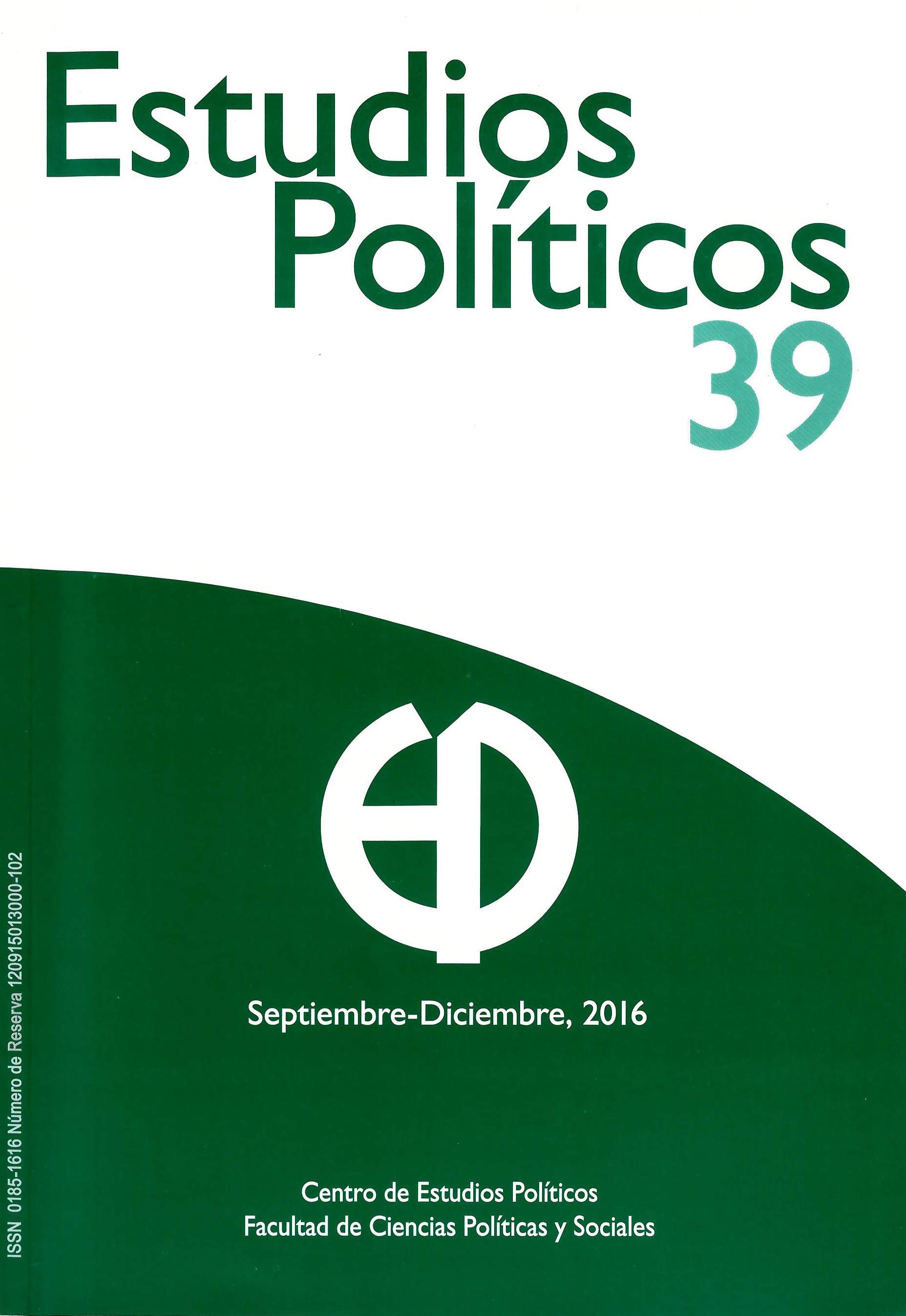 Estudios políticos, núm. 39, novena época, septiembre-diciembre 2016