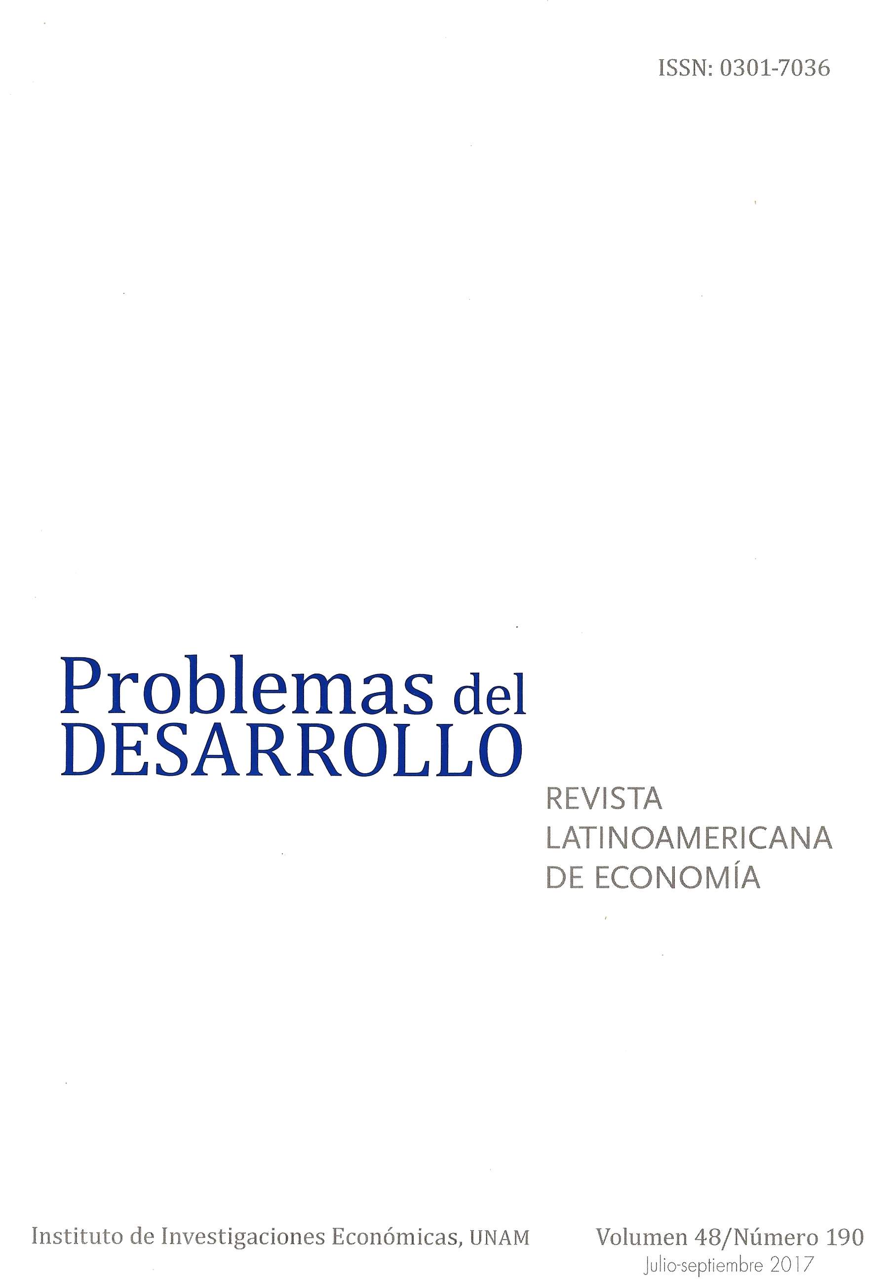 Problemas del Desarrollo. Revista latinoamericana de economía, vol. 48, núm. 190, jul-sep 2017