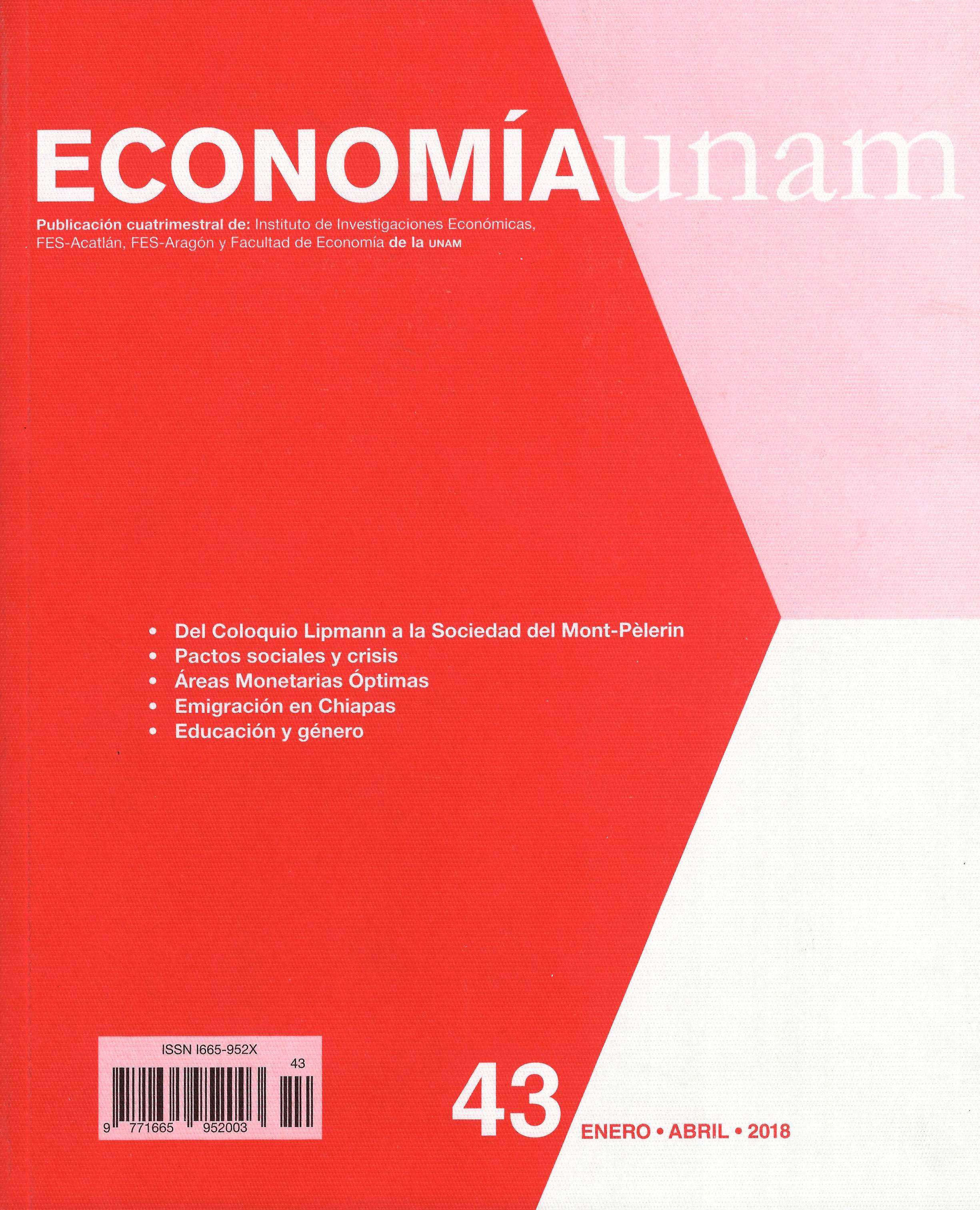 ECONOMÍAunam, Vol.18, núm.43, enero-abril, 2018