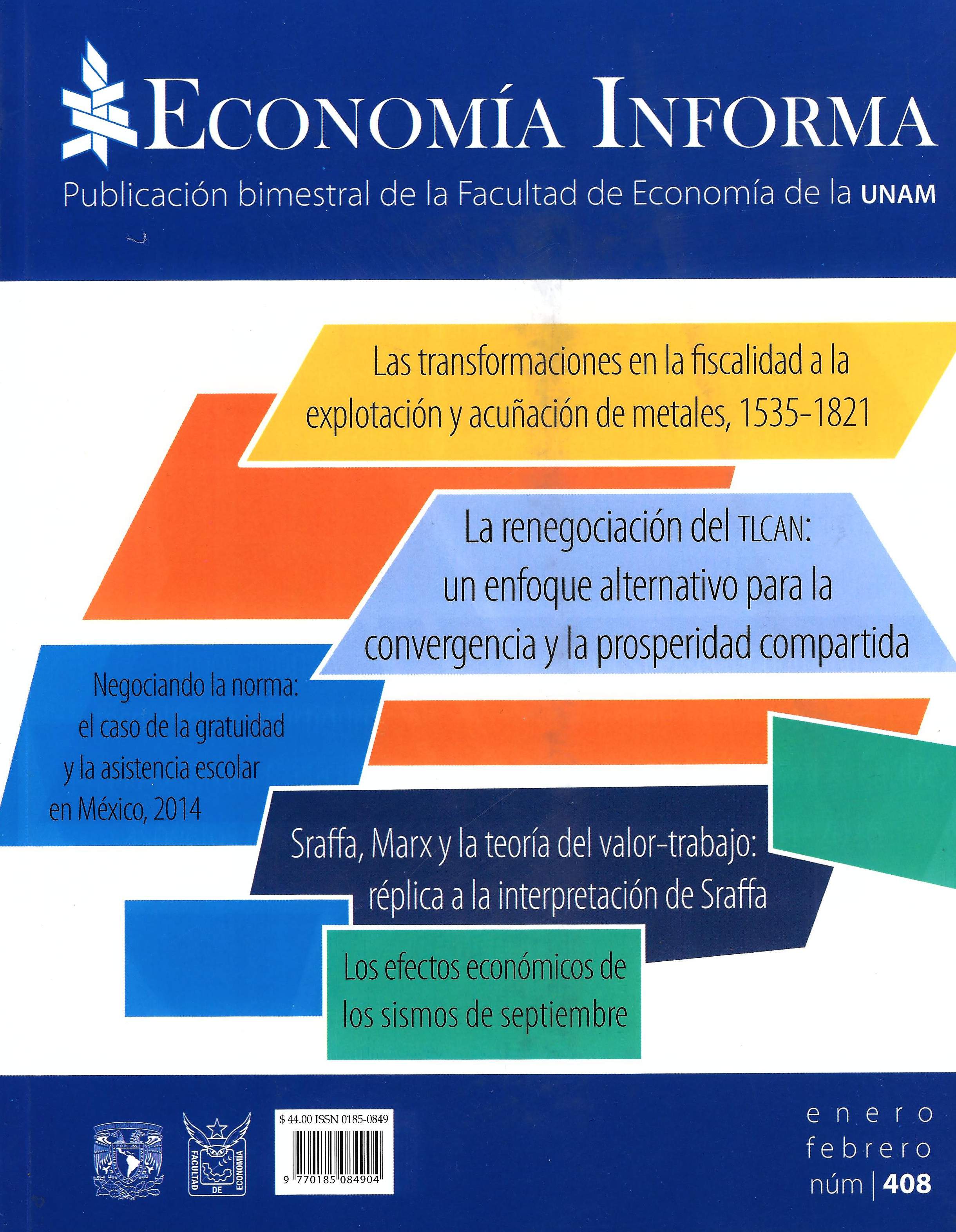 Economía informa, núm. 408, enero-febrero 2018