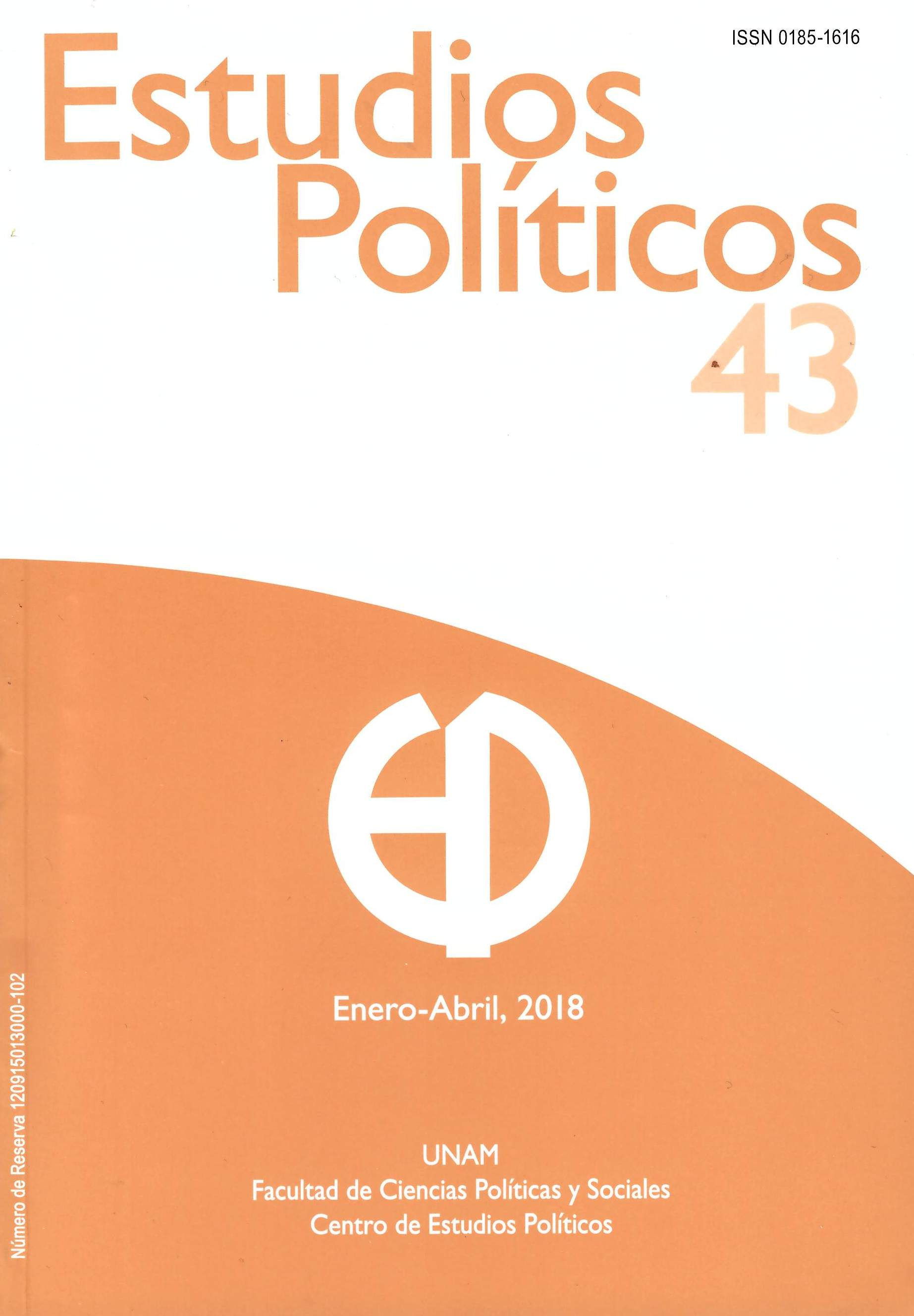 Estudios políticos 43, enero-abril, 2018