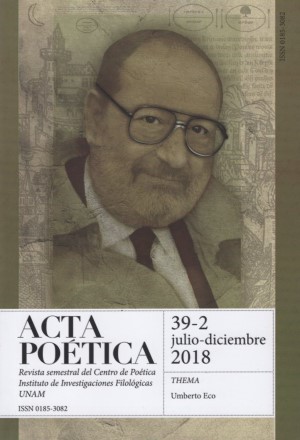 Acta poética 39-2, julio-diciembre 2018