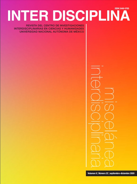 Interdisciplina, volumen 8, número 22, septiembre–diciembre 2020 miscelánea interdisciplinaria