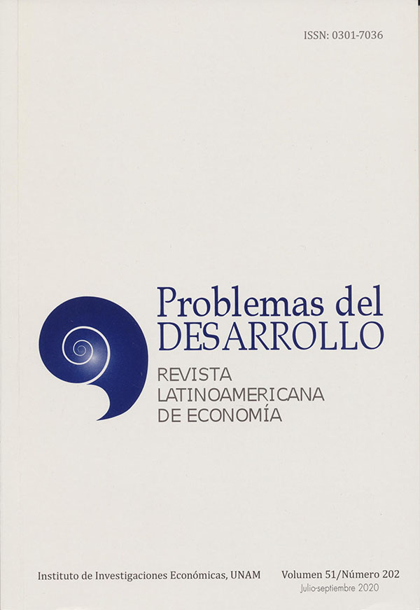 Problemas del desarrollo. Revista latinoamericana de economía, volumen 51, núm. 202, julio-septiembre 2020