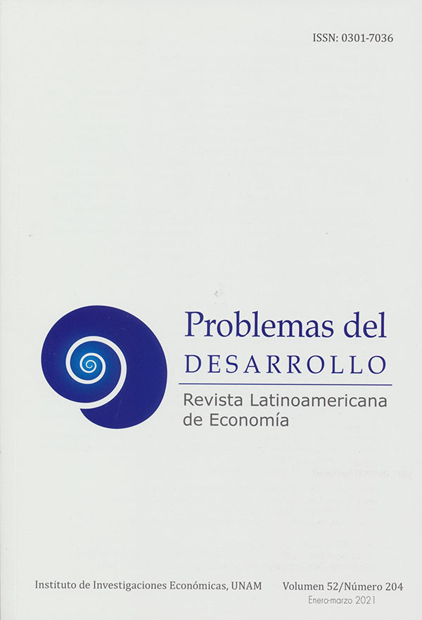 Problemas del desarrollo. Revista latinoamericana de economía, volumen 52, núm. 204, enero-marzo 2021