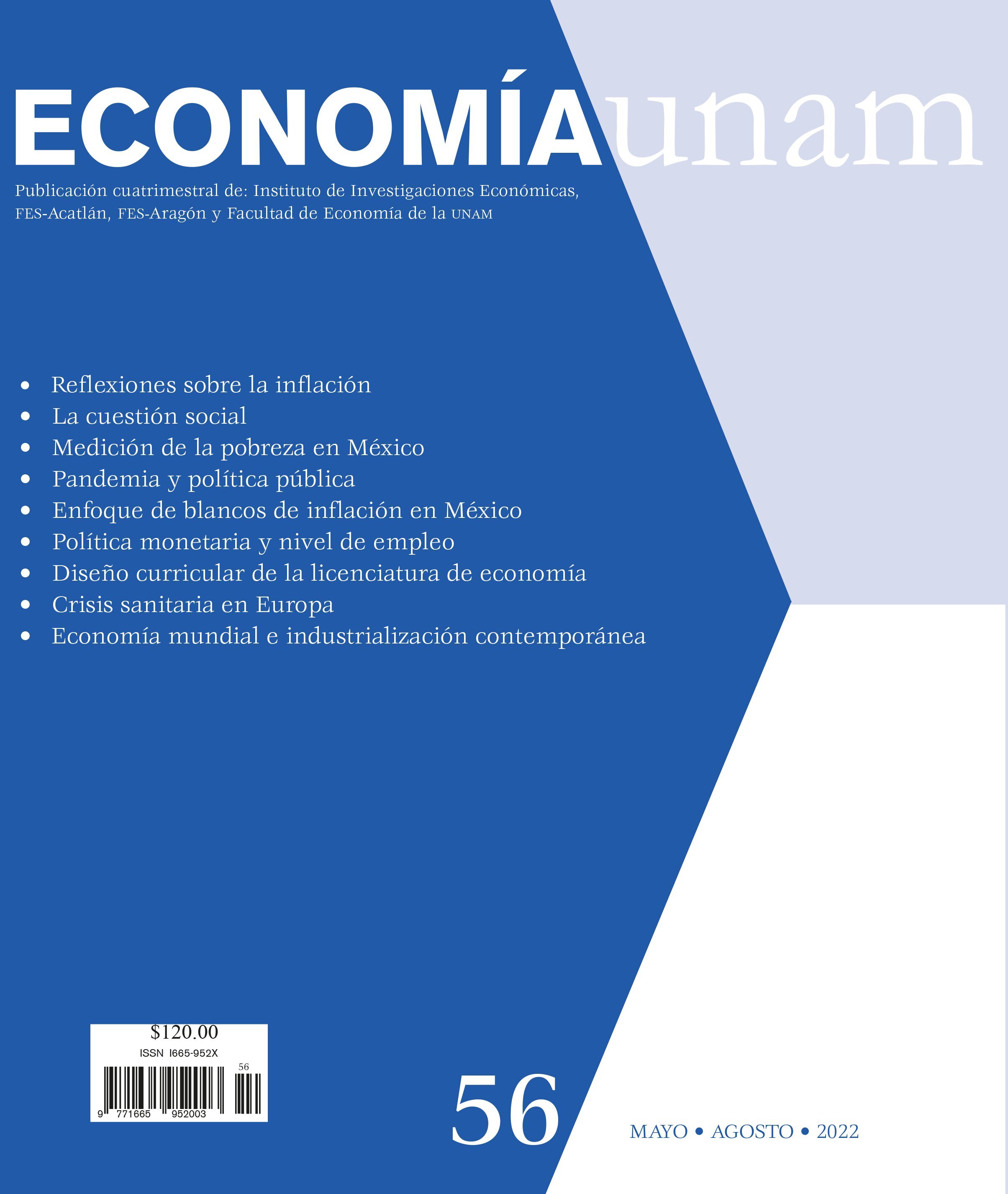 Economía UNAM 56, mayo-agosto  2022