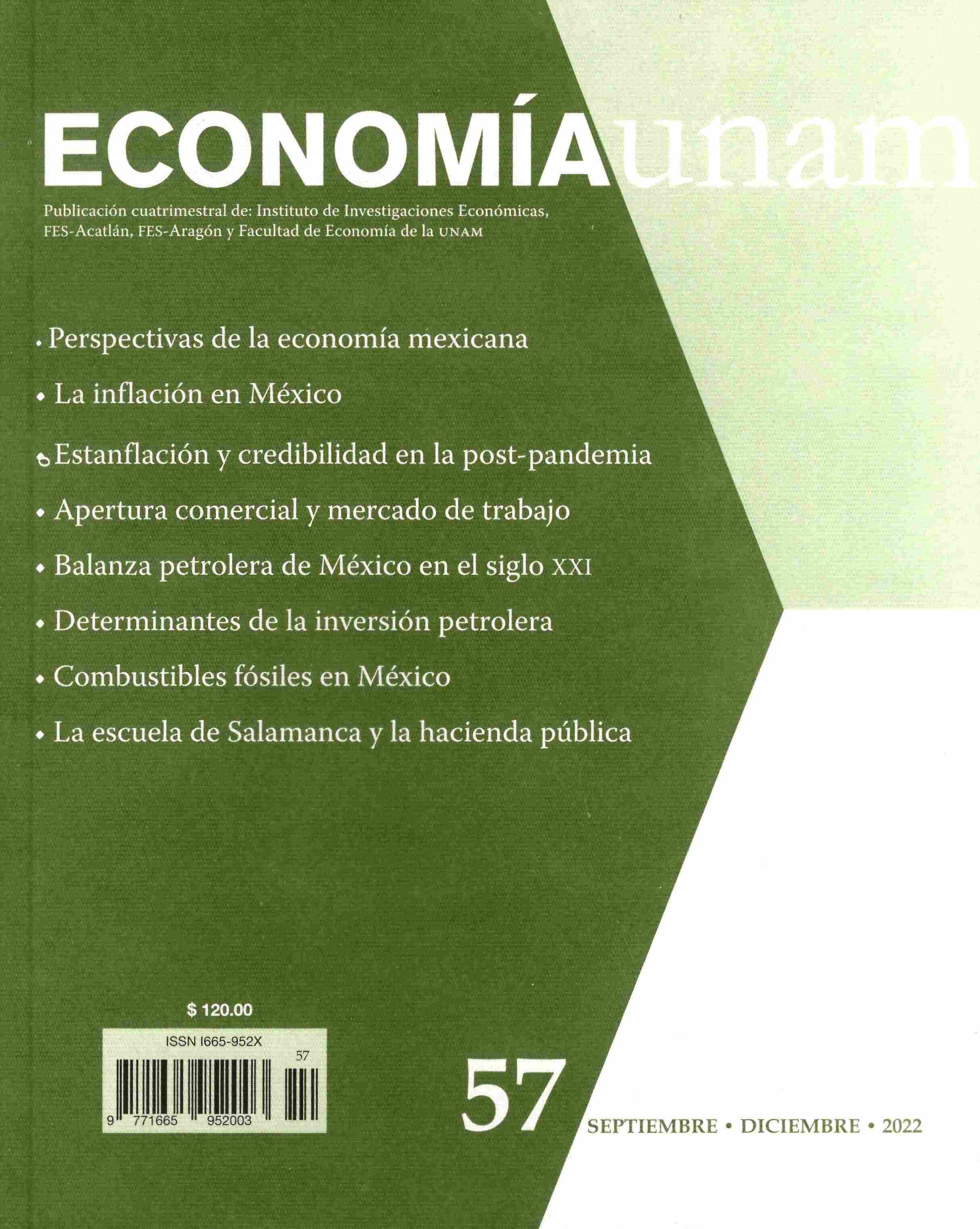 Economía unam 57, septiembre-diciembre 2022