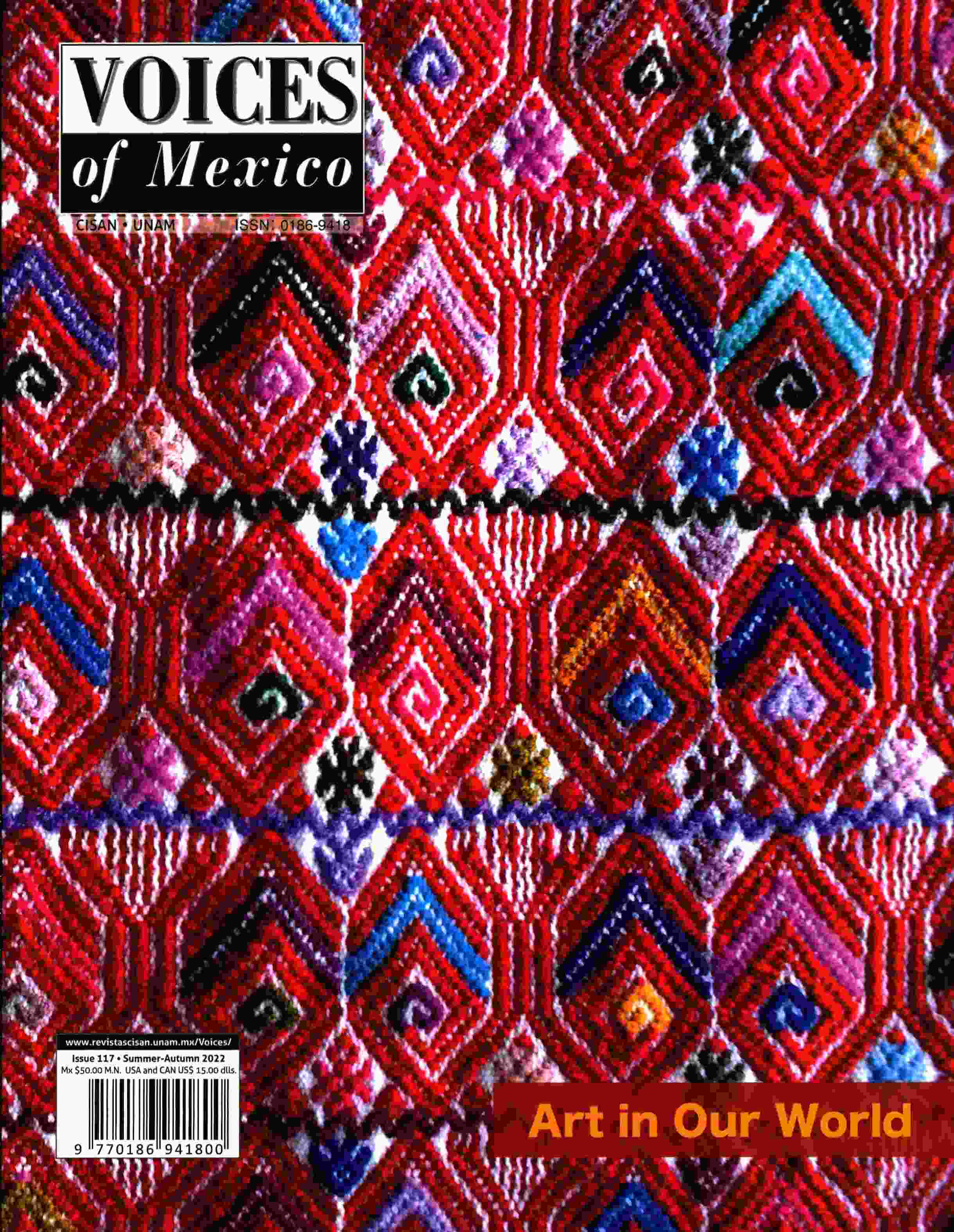 Voices of Mexico Issue 117 Summer-Autumn 2022. Art in Our World
