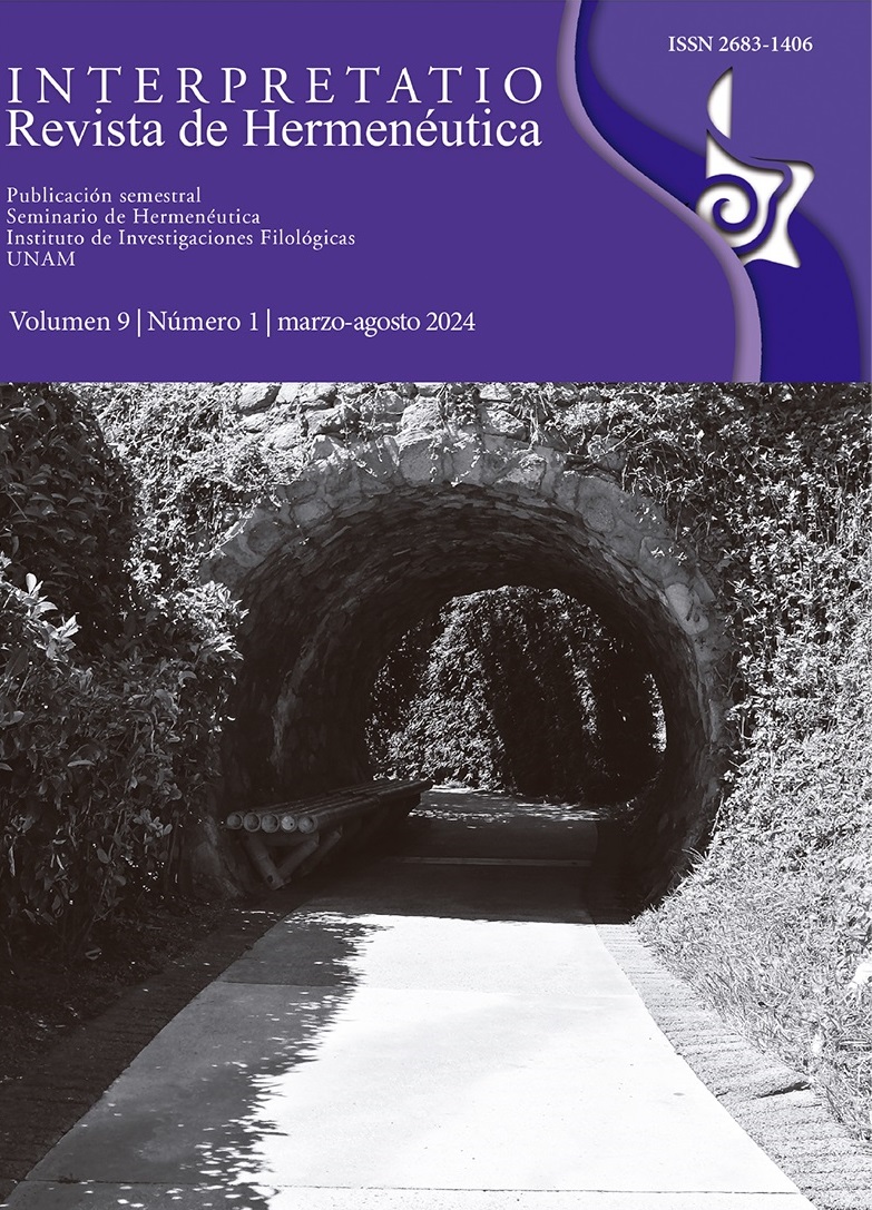 Interpretatio. Revista de Hermenéutica, vol. 9, núm. 1, marzo-agosto 2024