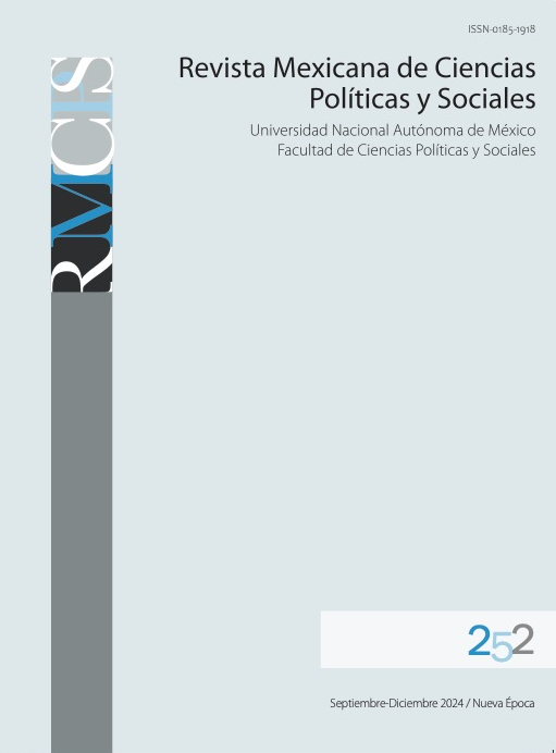 Revista Mexicana de Ciencias Políticas y Sociales 252, septiembre-diciembre, 2024. Nueva época