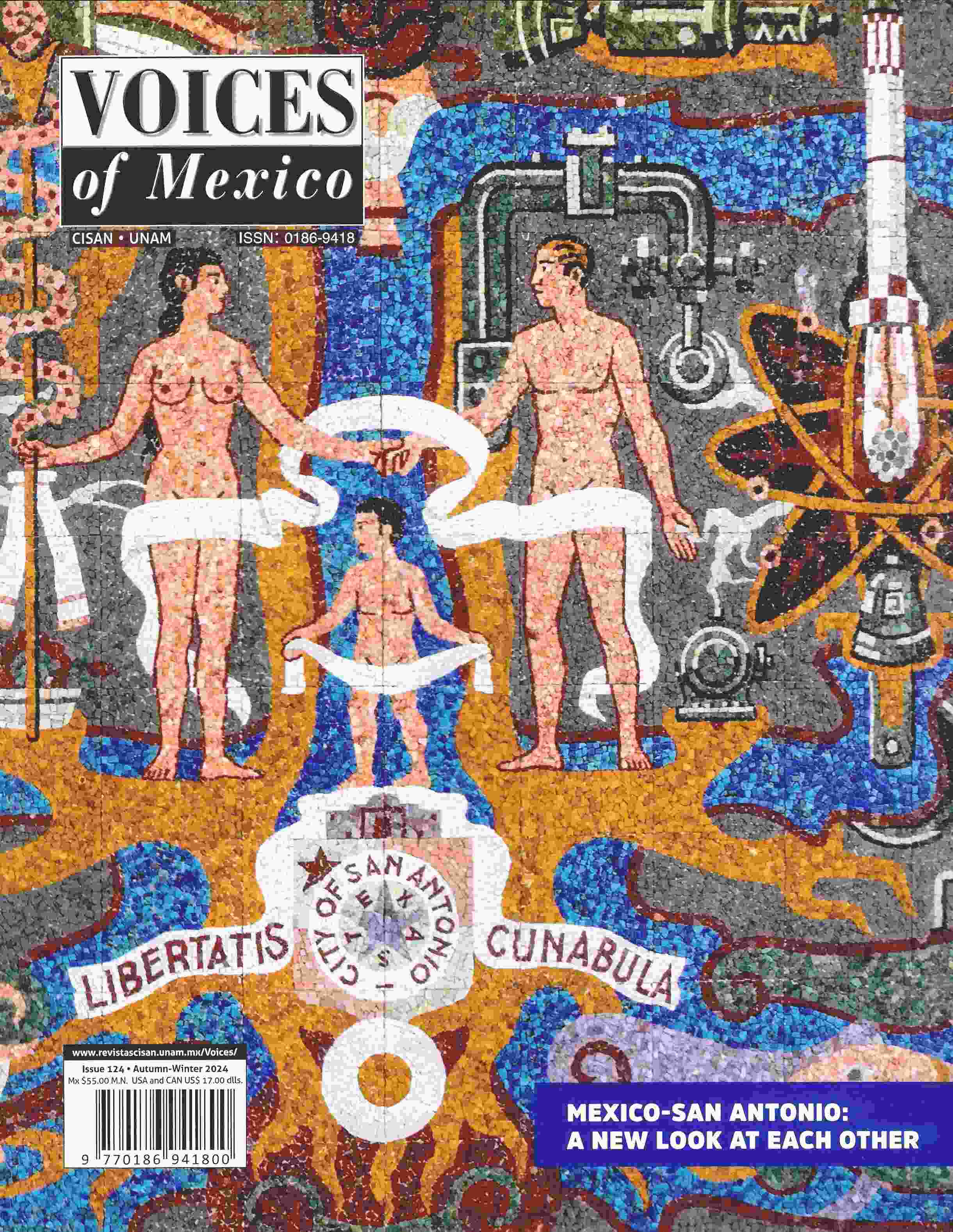 Voices of Mexico, Issue 124, Autumn-Winter 2024. Mexico-San Antonio: a new look at each other