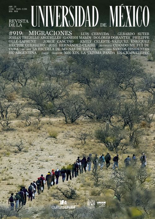 Revista de la Universidad de México, año 8, núm. 919, abril de 2025. Migraciones