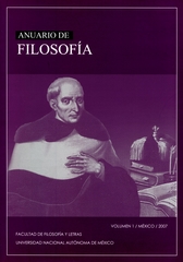 Anuario de filosofía Vol. 1 México 2007