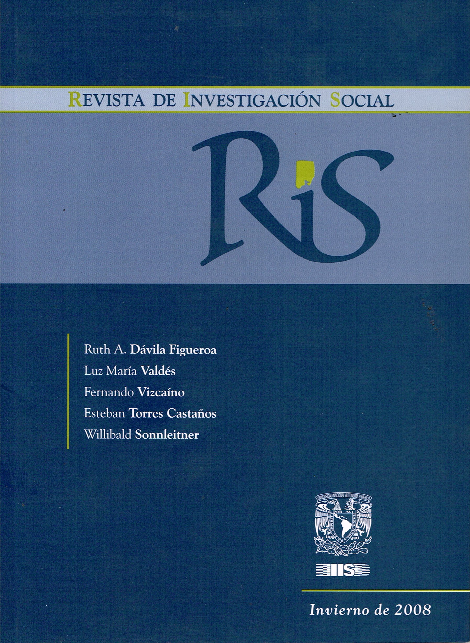 Revista de Investigación Social Año IV No. 7 invierno 2008