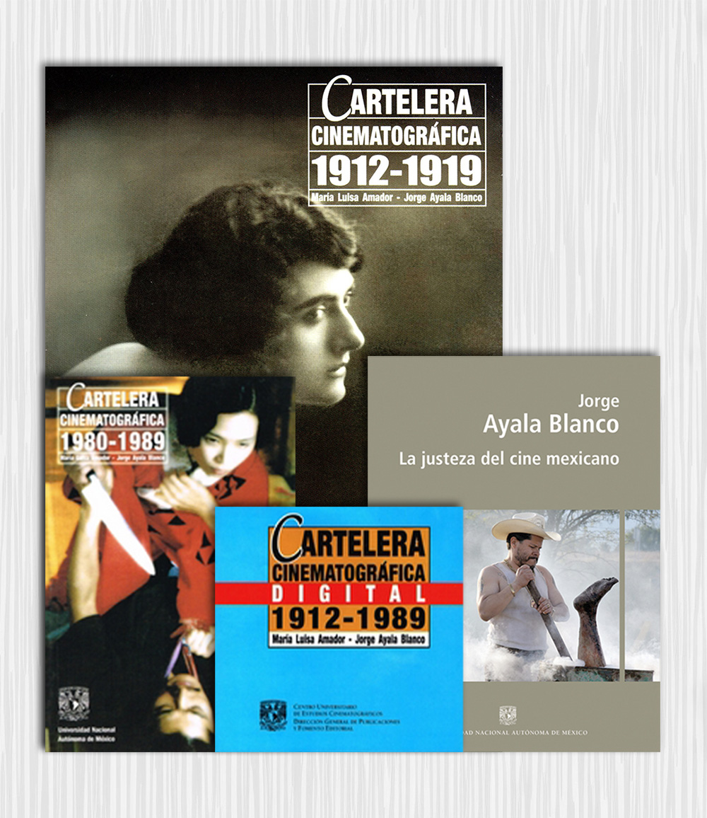 Combo # 4: La justeza del cine mexicano, Cartelera cinematográfica 1912-1919, Cartelera cinematográfica 1980-1989, Cartelera cinematográfica digital 1912-1989.