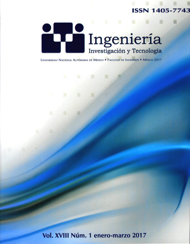 Revista ingeniería, investigación y tecnología, vol. XVIII, núm. 1, ene-mar, 2017