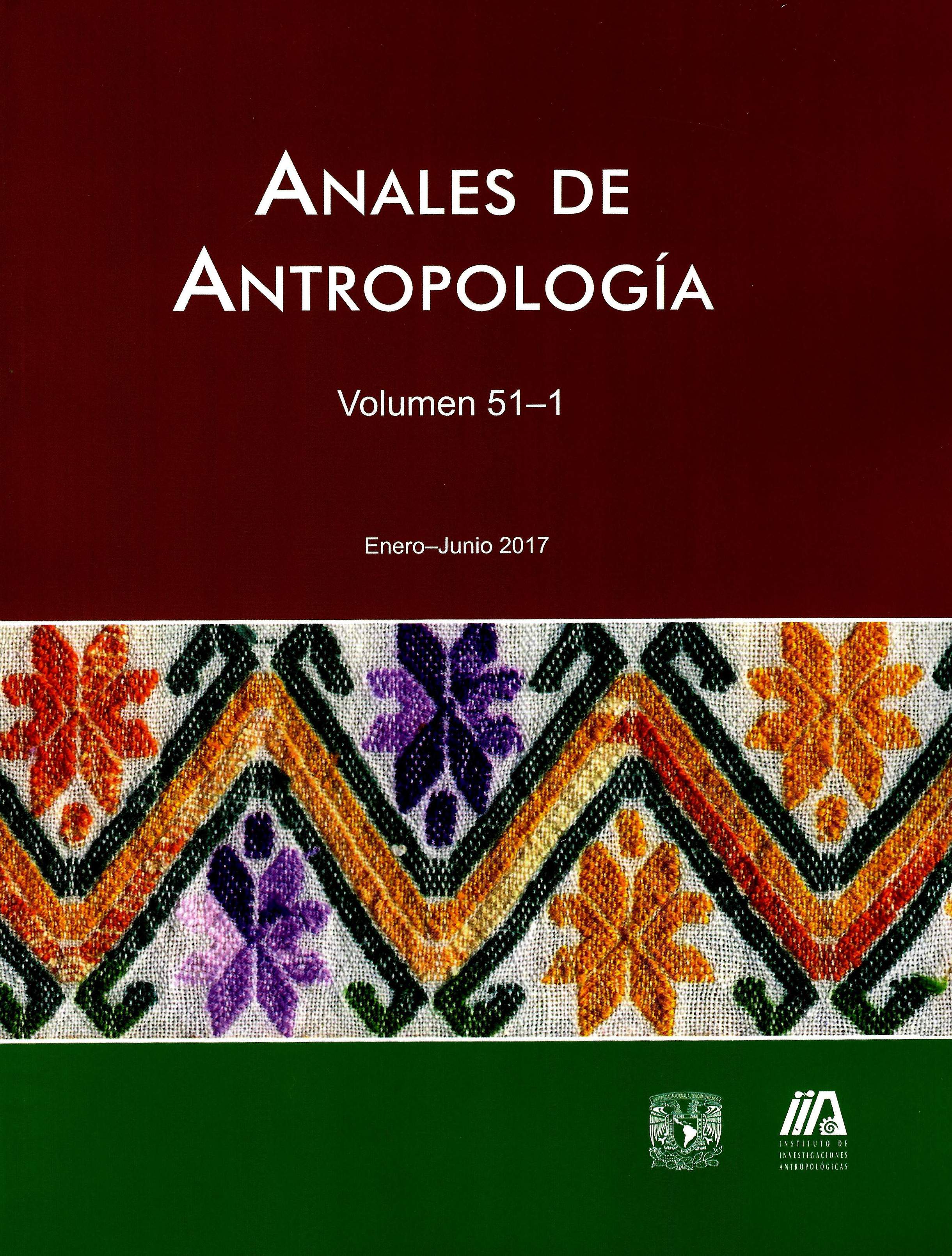 Anales de antropología 51-1, enero-junio 2017