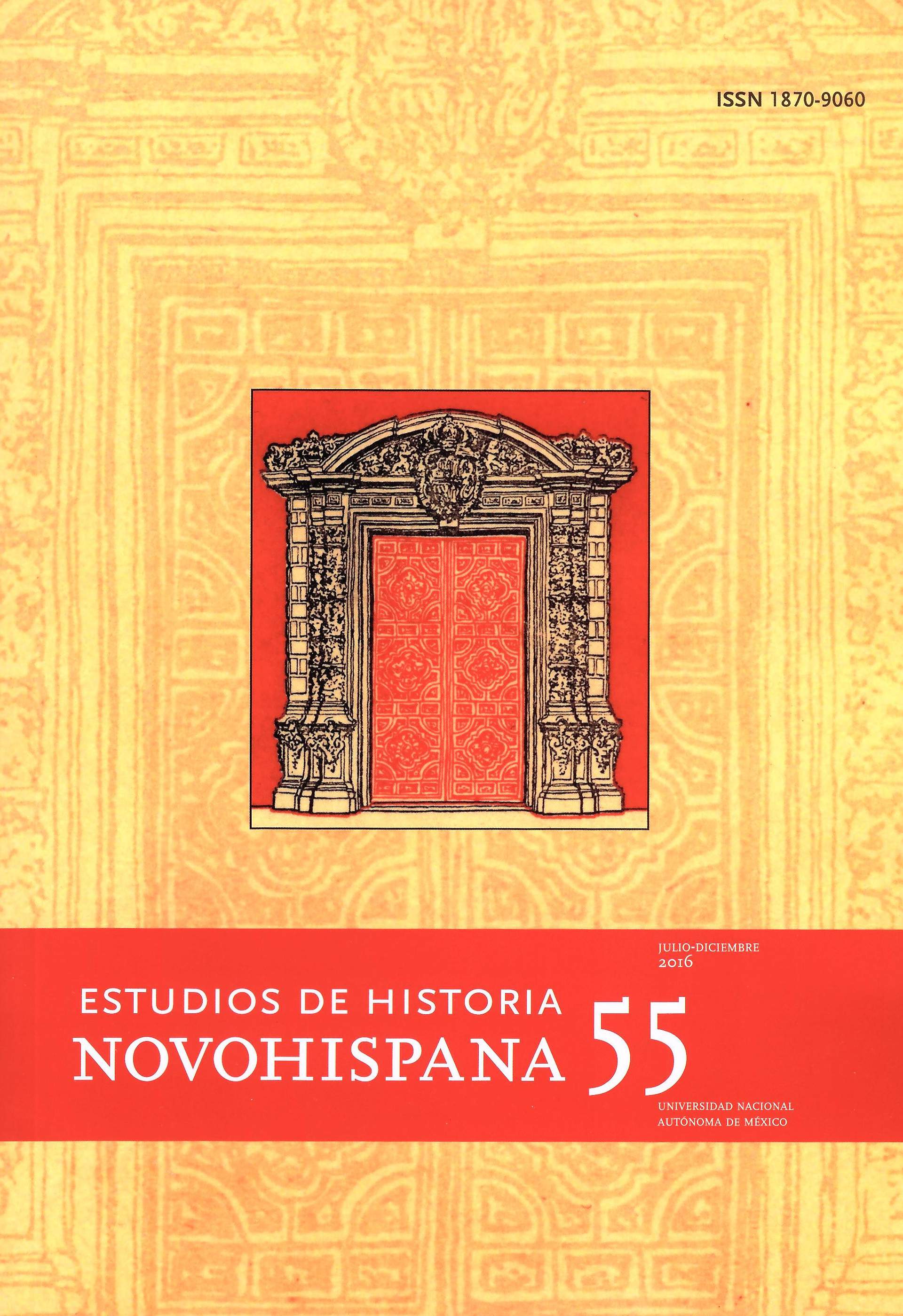 Estudios de historia novohispana, Vol. 55, julio-diciembre 2016