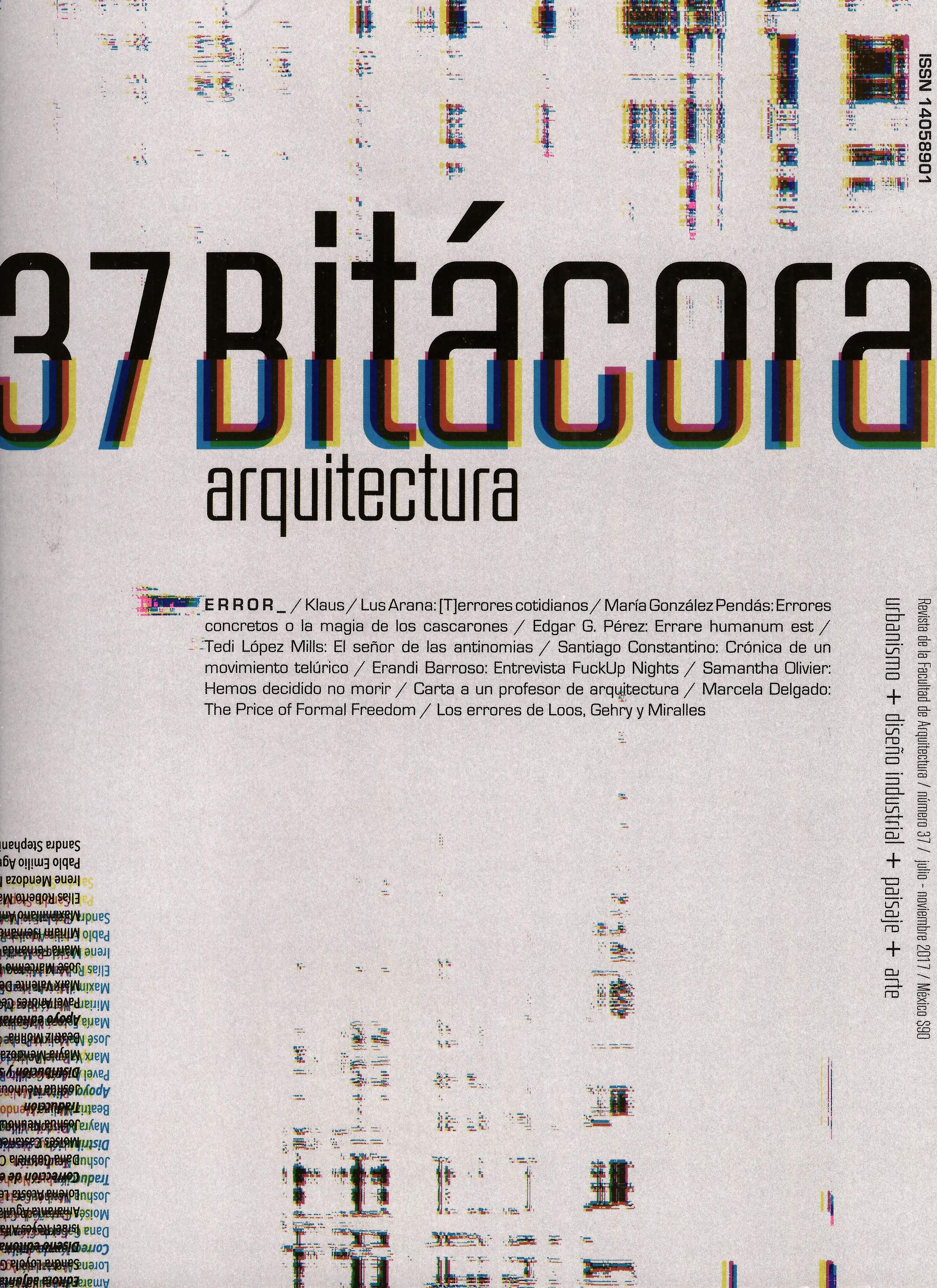 Bitácora arquitectura, núm. 37, julio-noviembre 2017 Error