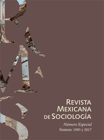 Revista Mexicana de Sociología, núm. especial, sismos: 1985 y 2017