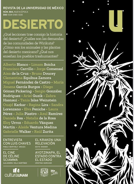 Revista de la Universidad de México,  núm. 884, Nueva Época, mayo de 2022. Desierto.