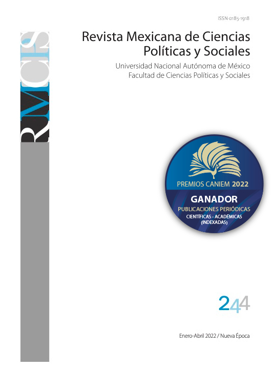 Revista Mexicana de Ciencias Políticas y Sociales, 244, enero-abril, 2022