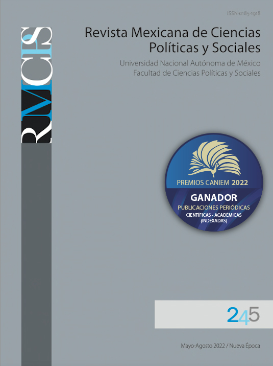 Revista Mexicana de Ciencias Políticas y Sociales, 245, mayo-agosto, 2022