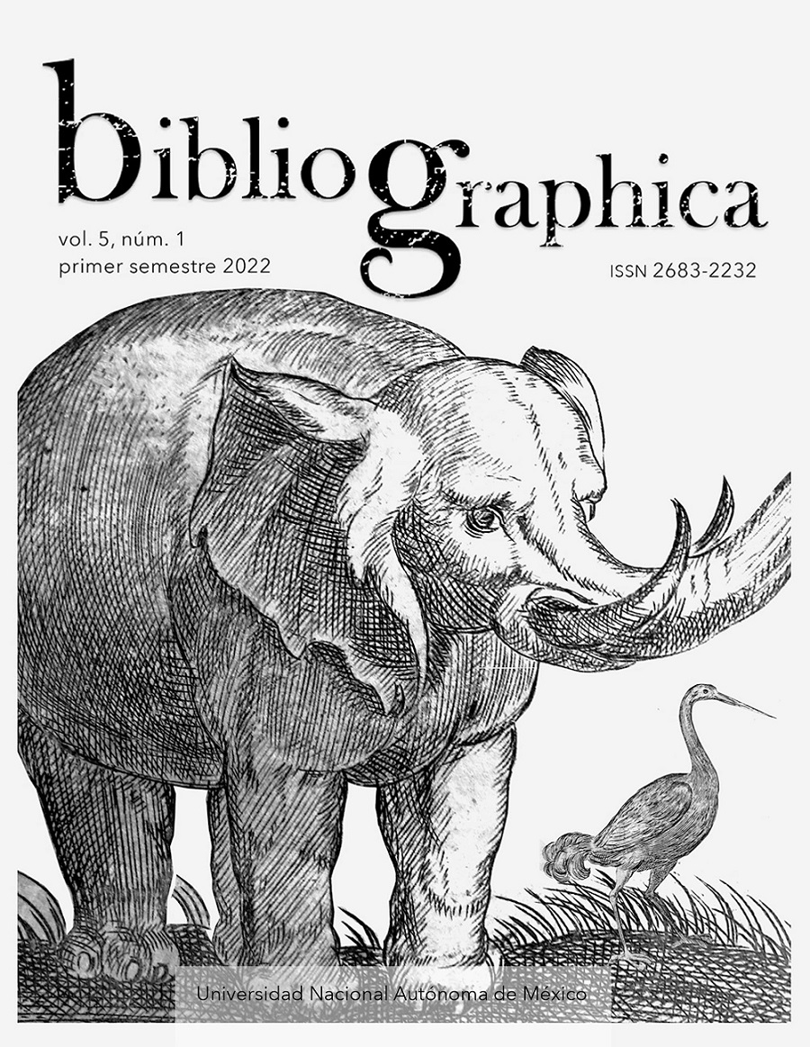 Bibliographica, vol. 5, núm. 1, primer semestre 2022