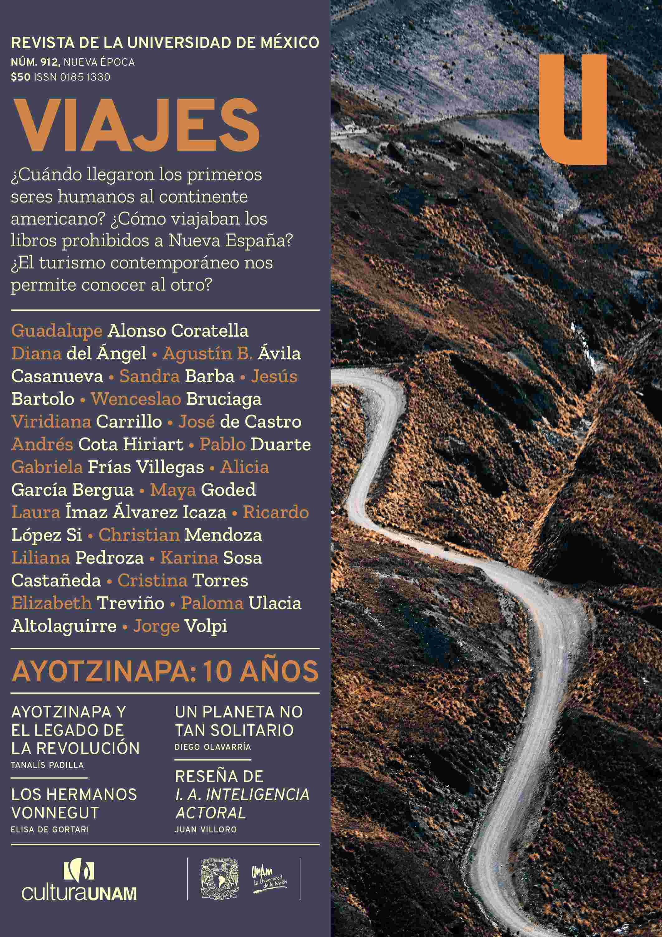 Revista de la Universidad de México, Núms. 912, Nueva Época. Viajes