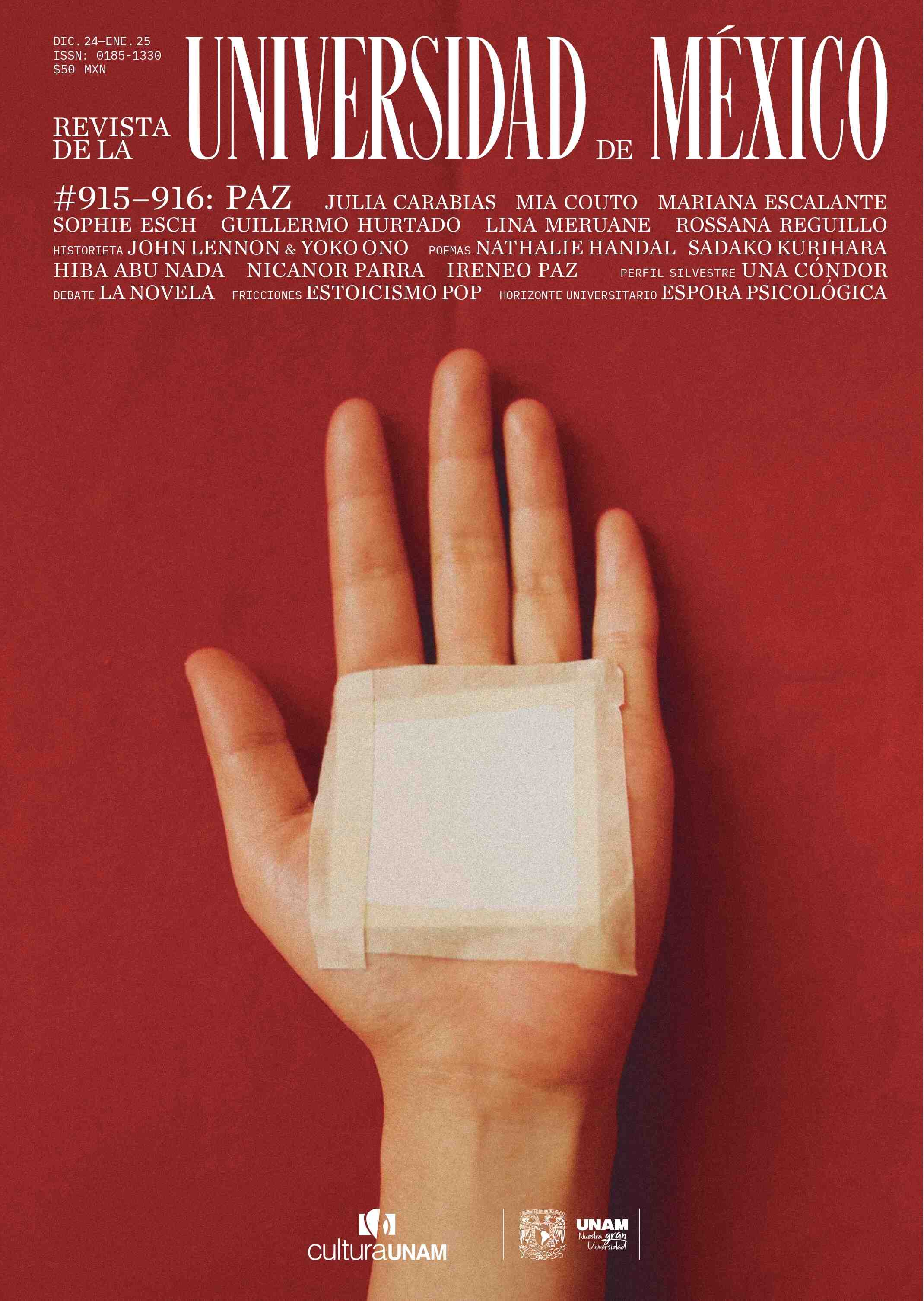 Revista de la Universidad de México, año 7, núm. 915-916, diciembre de 2024-enero de 2025. Paz