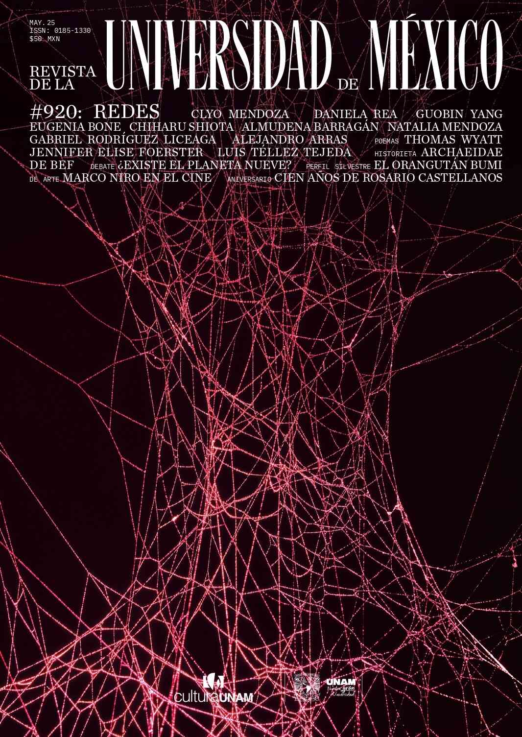 Revista de la Universidad de México, año 8, núm. 920, mayo de 2025. Redes