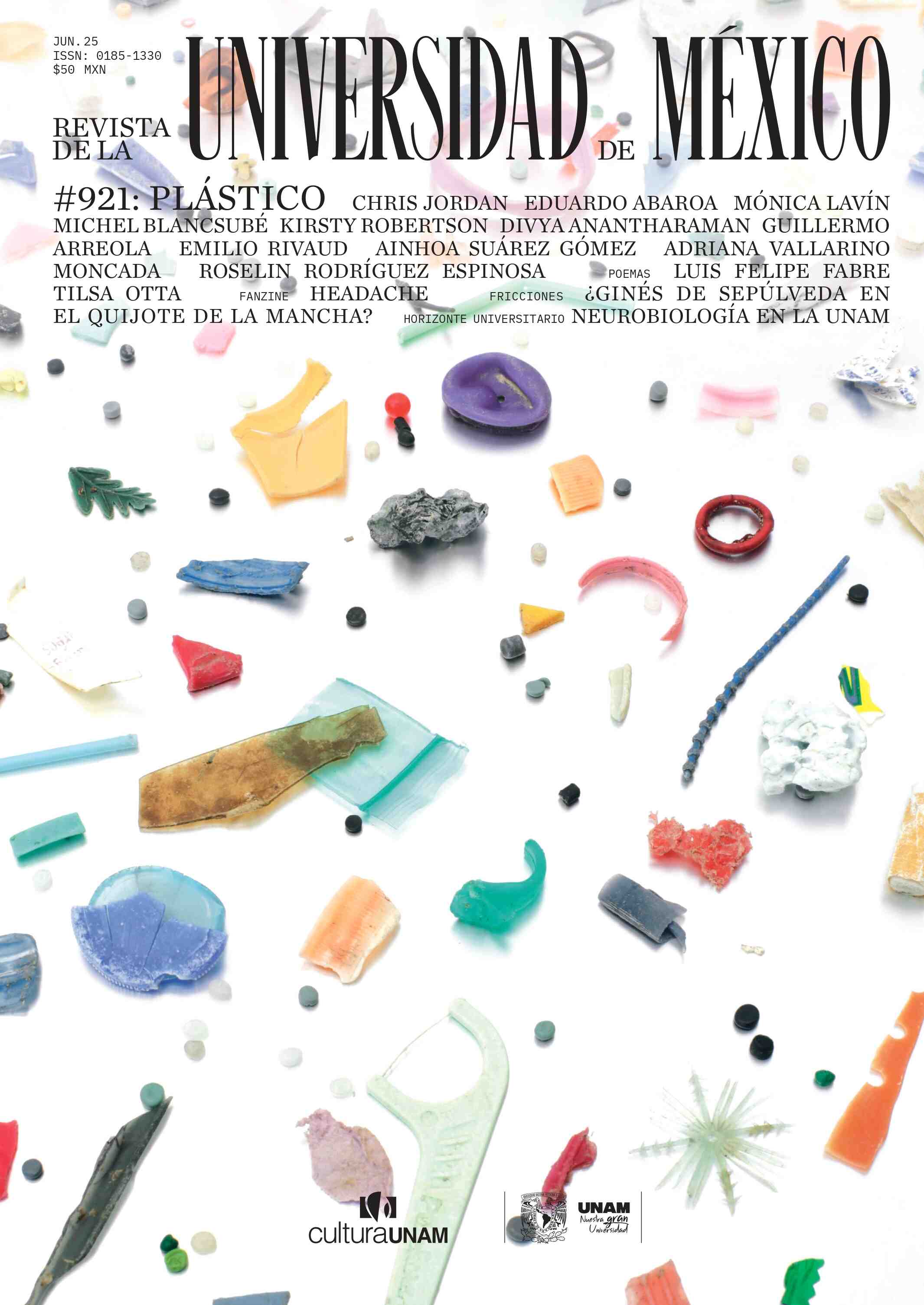 Revista de la Universidad de México, año 8, núm. 921, junio de 2025. Plástico
