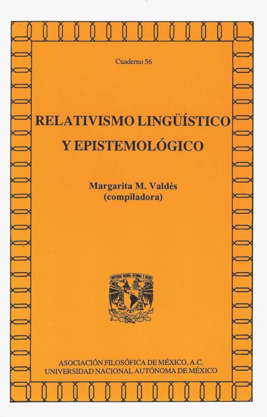 Relativismo lingüístico y epistemológico