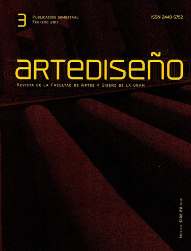 Artediseño. Revista de la Facultad de Artes y Diseño de la UNAM,  núm. 3, febrero-julio 2017