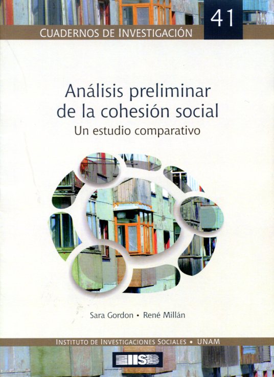 Análisis preliminar de la cohesión social. Un estudio comparativo