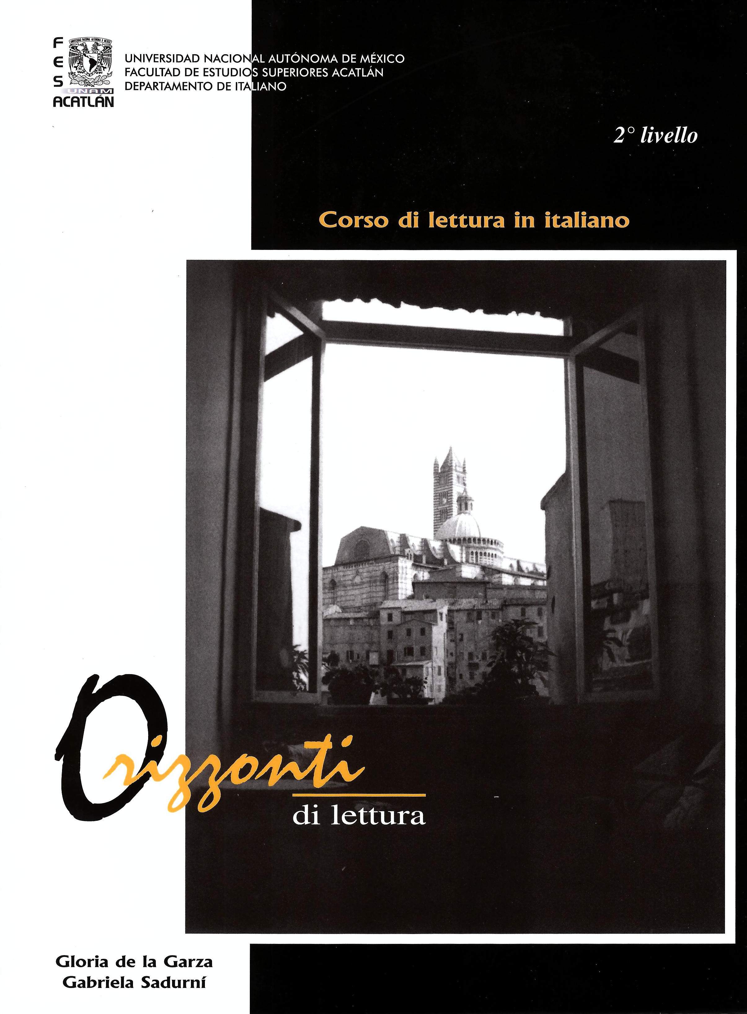 Orizzonti di lettura. Corso di lettura in italiano 2° Livello