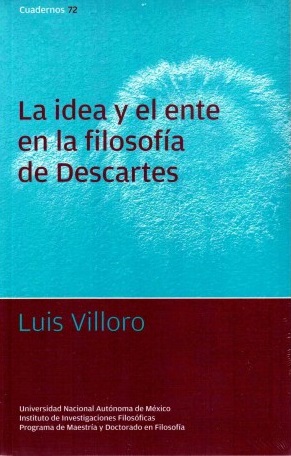 La idea y el ente en la filosofía de Descartes