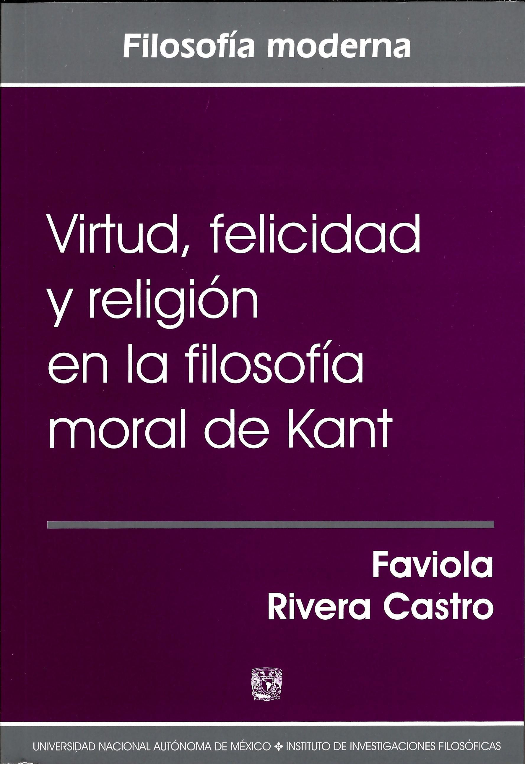 Virtud, felicidad y religión en la filosofía moral de Kant