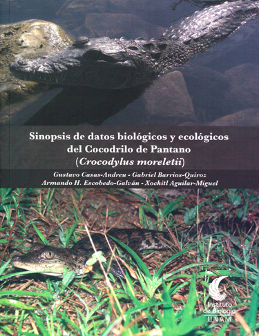 Sinopsis de datos biológicos y ecológicos del cocodrilo de pantano. Crocodylus moreletii