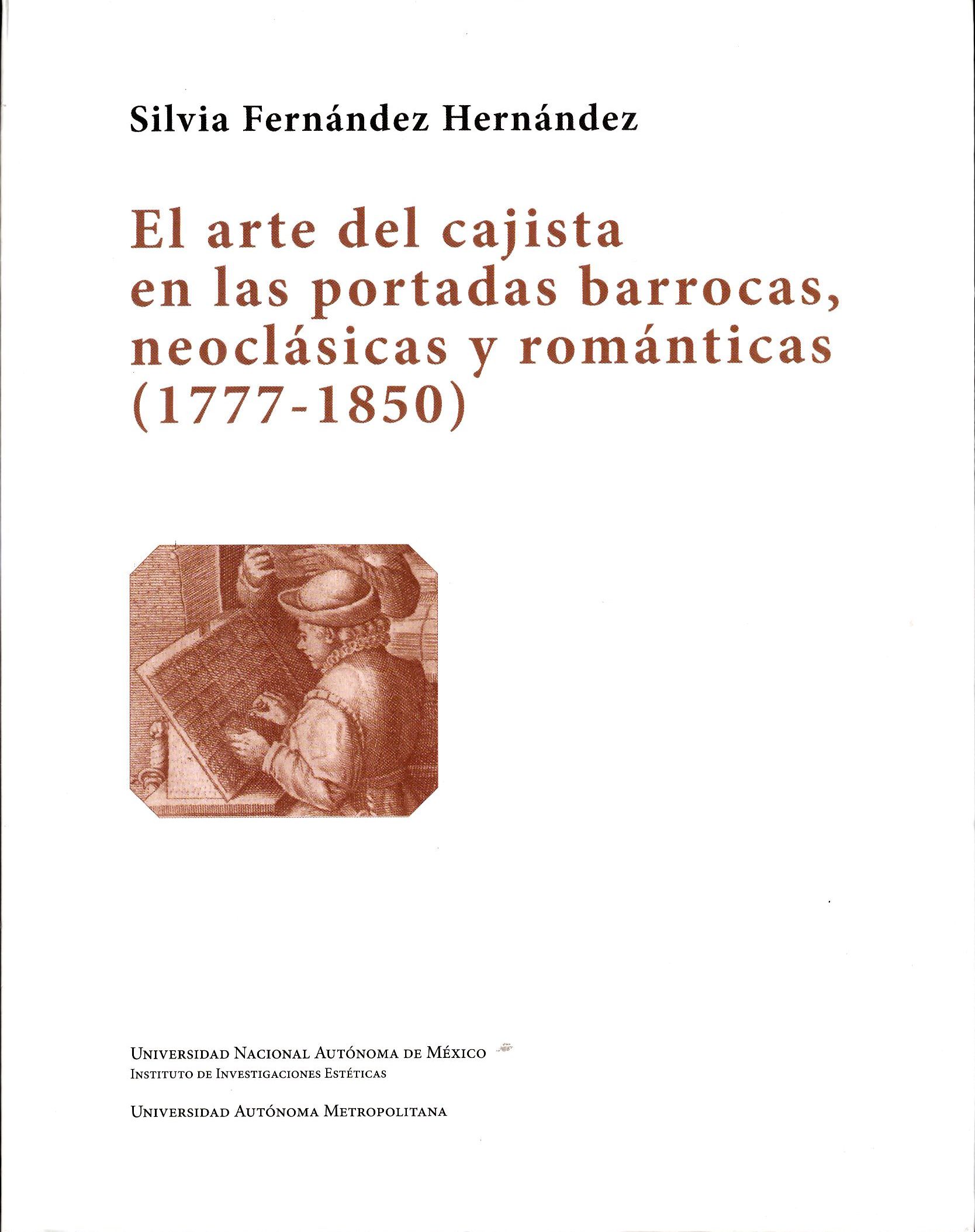 El arte de la cajista en las portadas barrocas, neoclásicas y románticas (1777-1850)